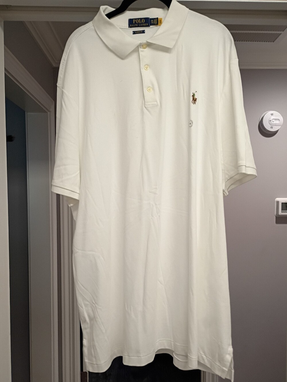 Ralph Lauren Men's Classic White Short-Sleeve Polo with Embroidered Pony